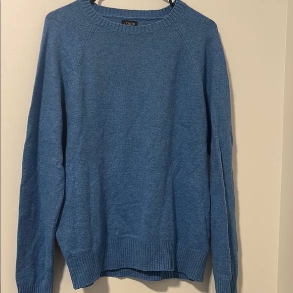 Men’s J Crew 30% Lambswool Blue Long Sleeve Sweater Size Medium - Picture 1 of 4